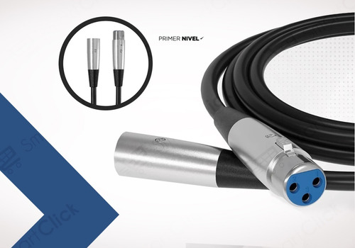 Imagen 6 de 10 de Cable Canon Xlr Balanceado Macho Hembra Ofc 3 Metros Handa