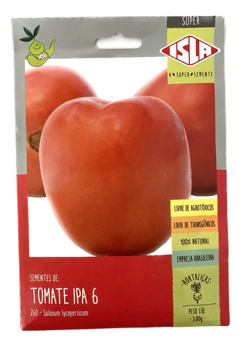 Tomate Ipa 6 Deter - 3.gr/ 1.050 Sementes Aprox