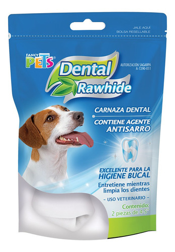 Carnaza Dental 4-5 (2 Pzas) Para Perros 