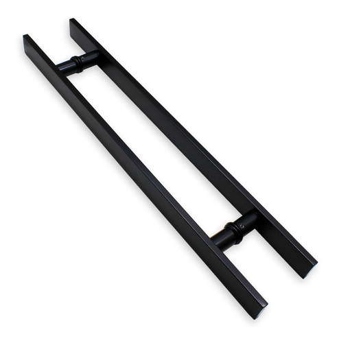 Puxador Inox Chato 80 Cm Top Porta De Madeira/ Vidro Preto