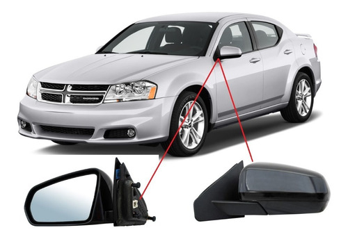 Espejo Dodge Avenger 2011 2012 2013 2014 Electrico Abatible