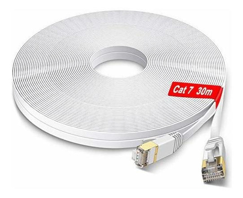 Cable Ethernet Cat7 Glcon Velocidad Plano Red Internet