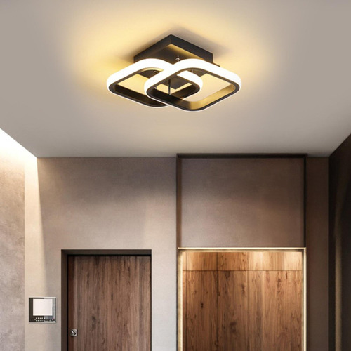 Zy 2x Lámpara De Techo Led, Lámpara De Techo Moderna,