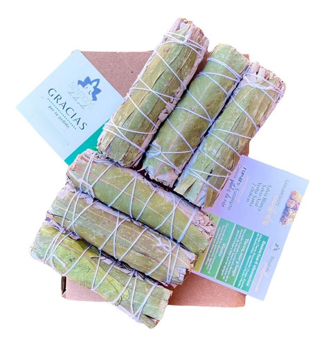 Kit De Sahumerios Ritual De Atados Y Salvia Blanca Natural Fragancia Salvia Blanca Eucalipto