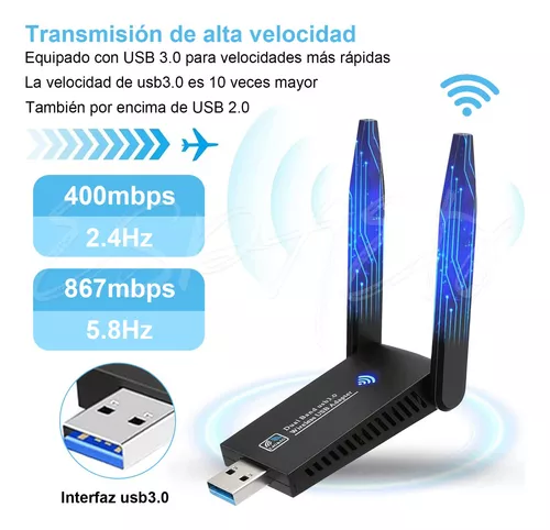 Receptor de Señal WIFI para PC o Laptop por USB marca Steren.