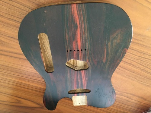 Corpo Guitarra Modelo Tele Em Freijó Top Em Jacarandá