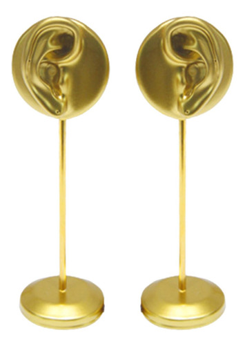 2 Uds Soporte De Resina Con Forma De Oreja Modelo De Dorado