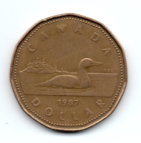 Canada Moneda 1 Dolar Año 1987 Km#157