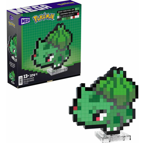 Mega Pokémon Bloques De Construcción Pixel Art Bulbasaur