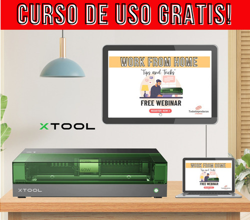 Grabadora Y Cortadora Láser Xtool S1 40w Paquete + Completo