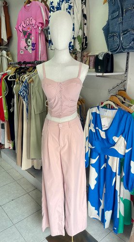 Conjunto Blusa Y Pantalón Set Ropa De Vestir Mujer Cordinado