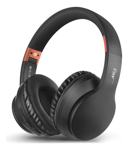 Producto Generico - Esonstyle Auriculares Bluetooth Sobre L. Color Negro/naranja