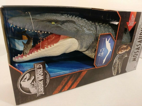 Imagen 1 de 7 de Jurassic World Dinosaurio Mosasaurus 71 Cm Mattel 100% 2 Uni