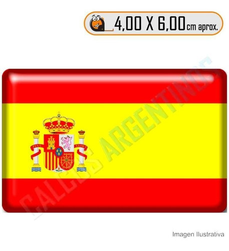 Calcomanias, Stickers, Con Relieve Bandera España