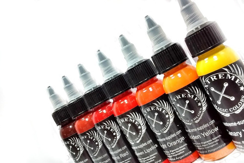 Imagen 1 de 7 de Tinta Tattoo Extreme Gama Color Nº4 X 1oz Tatuajes Tatuar