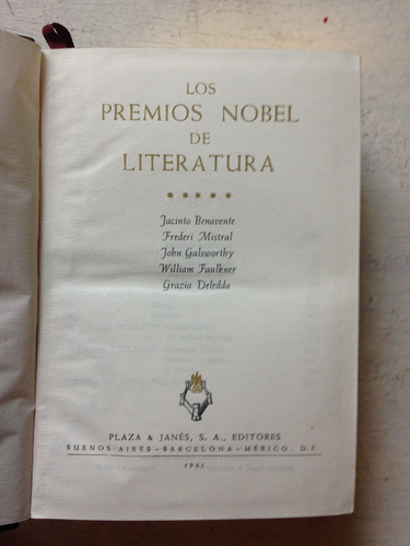 Los Premios Nobel De Literatura - Vol. 5