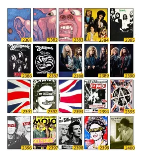 5 Placas Decorativas Sex Pistols Bandas De Rock Anos 80