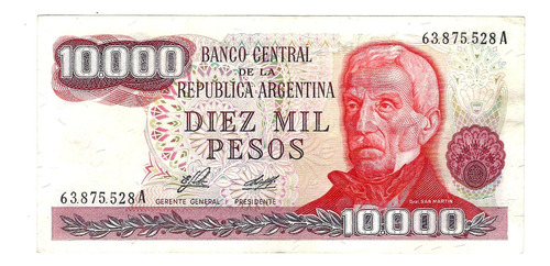 Argentina - Billete 10.000 Pesos - 63.875.528 A