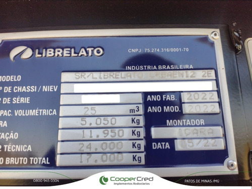Imagem 6 de 15 de Carreta Bitrem Basculante Caçamba 2022 Librelato 7 Eixos