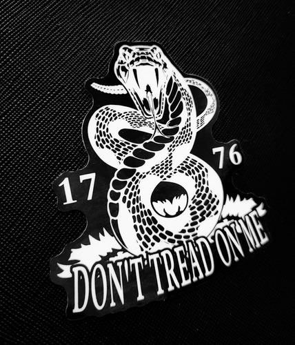 Don't Tread On Me Rattlesnake Liberty Gadsden 1776 - Calcoma