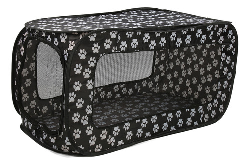 Caseta Plegable Para Perros, Rectangular, Gran Espacio, Tran