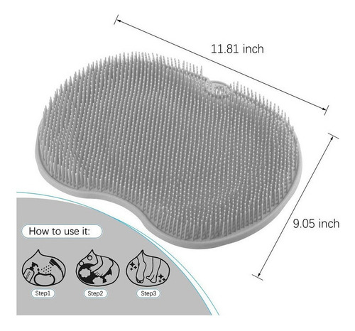 Alfombrilla Limpiadora De Silicona Para Masaje De Pies En El