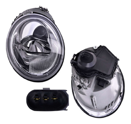 Par Faros Vw Beetle P/halogeno 2002 2003 2004 2005 Depo