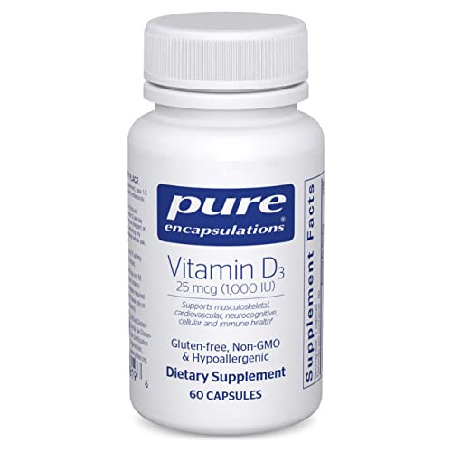 Encapsulaciones Puras Vitamina D3 25 Mcg (1,000 Ne0ms