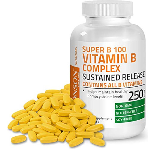 Vitamina B 100 Complex 250tab Bronson