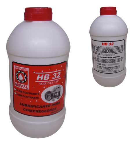 Óleo Hb32 Para Compressor Ar Condicionado Automotivo 1 Litro