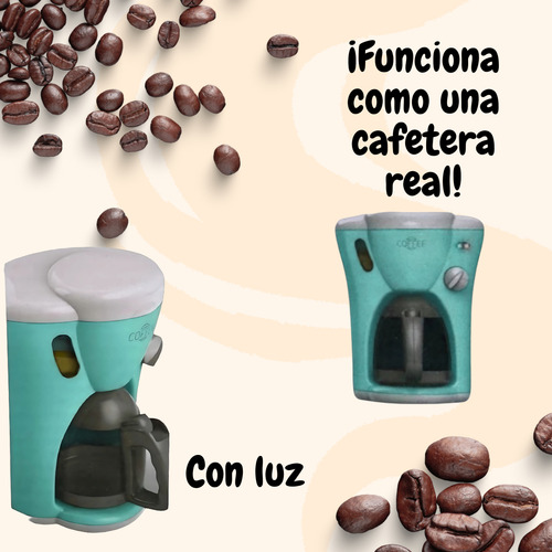 Cafetera De Juguete Cocinita Infantil Con Luz Y Sonido
