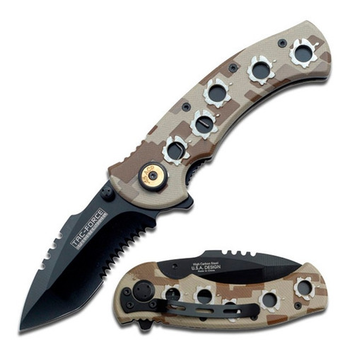 Navaja Tactica Tac Force Bullet Hole Digital Camo