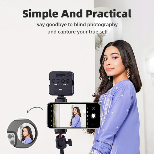 Espejo Magnético C4 Para Smartphone, Selfie, Vlog, Alta Defi
