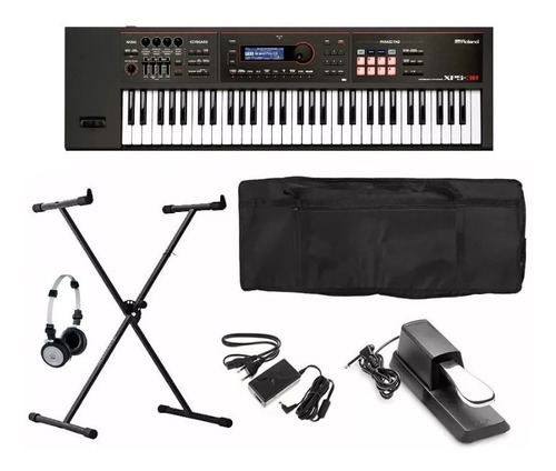 Kit Teclado Roland Sintetizador Xps 30 +suporte +fone +pedal