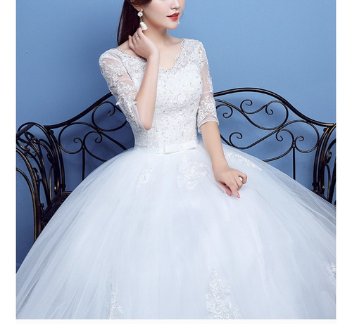 Vestido De Novia Princesa Blanco Nuevo Envío Gratis