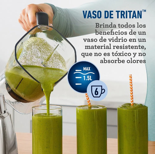 Imagen 6 de 9 de Licuadora Oster Blst3bc2t Xpert Blend Go 2l Jarra Tritan
