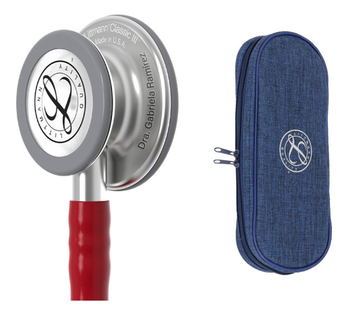 Littmann Classic Iii 5627 Burgundy + Estuche + Grabado 