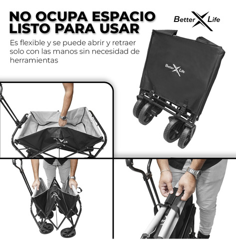 Multipurpose With Universal Wheels Brake Folding Wagon Cart