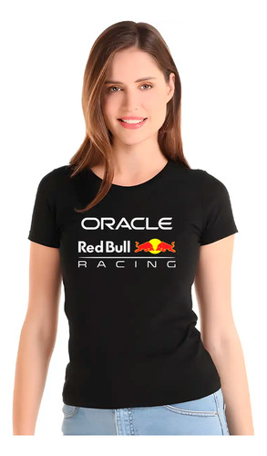 Playera Red Bull Racing Logo Formula 1 100% Algodón Mujer