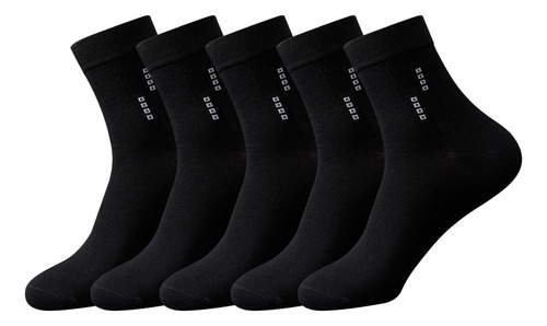 5 Pares 100% Algodón, Calcetines Media Pantorrilla -
