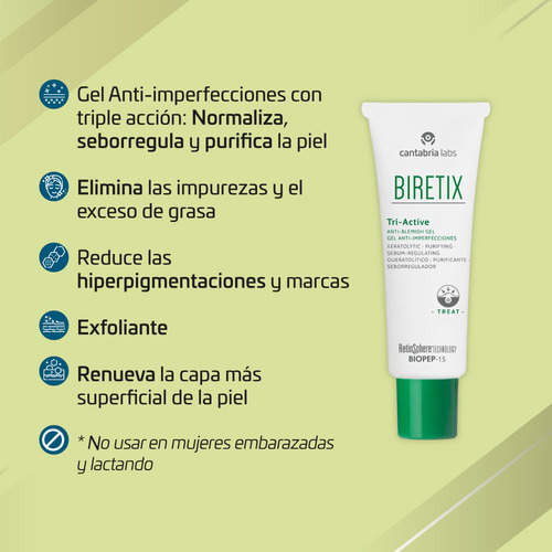 Kit Heliocare Gel Seco Gratis Biretix Triactive Gel - Cantab