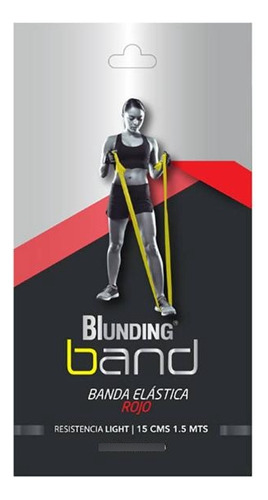 Banda Elastica 1,5 Mts Roja Blunding