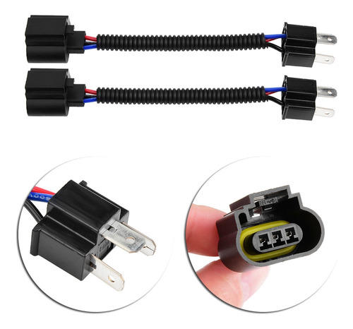 Cable Trenzado Para Coche Con Conector H4 Macho A H13 Hembra