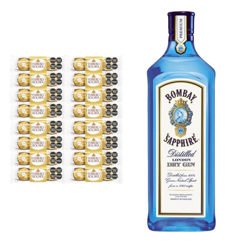 Gin Bombay Sapphire 750ml + Ferrero Rocher X 48 Bombones