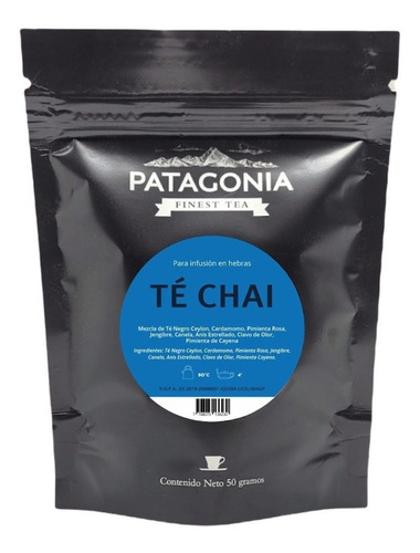 Imagen 1 de 4 de Te Hebras Patagonia Premium Te Chai