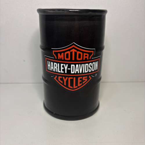 Taza Cerámica Barril Harley Davidson 450ml Negro Harley