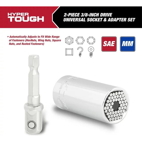 Dado Socket Universal Hyper Tough Dado Y Extension 1/4 A3/4