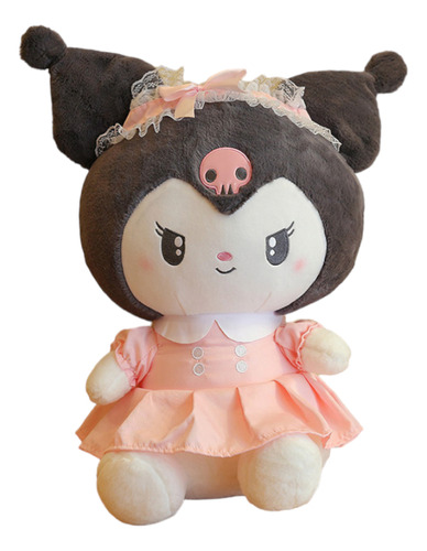 Peluche Tierno Kuromi Con Vestido Coquette 35cm Kawaii