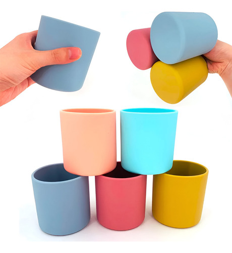 Vaso O Taza De Silicona Entrenamiento Para Bebés Y Niños