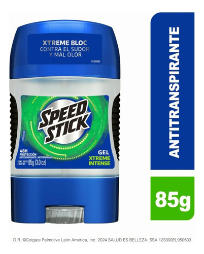 Men Speed Stick Antitranspirantee Xtreme Intense En Gel, 85